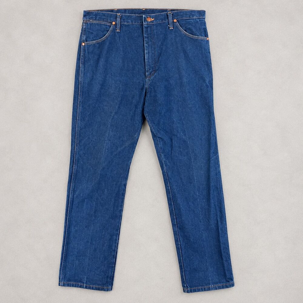 Wrangler 13MWZ Cowboy Cut Jeans Mens 38x32 Blue Denim Original Fit Western
